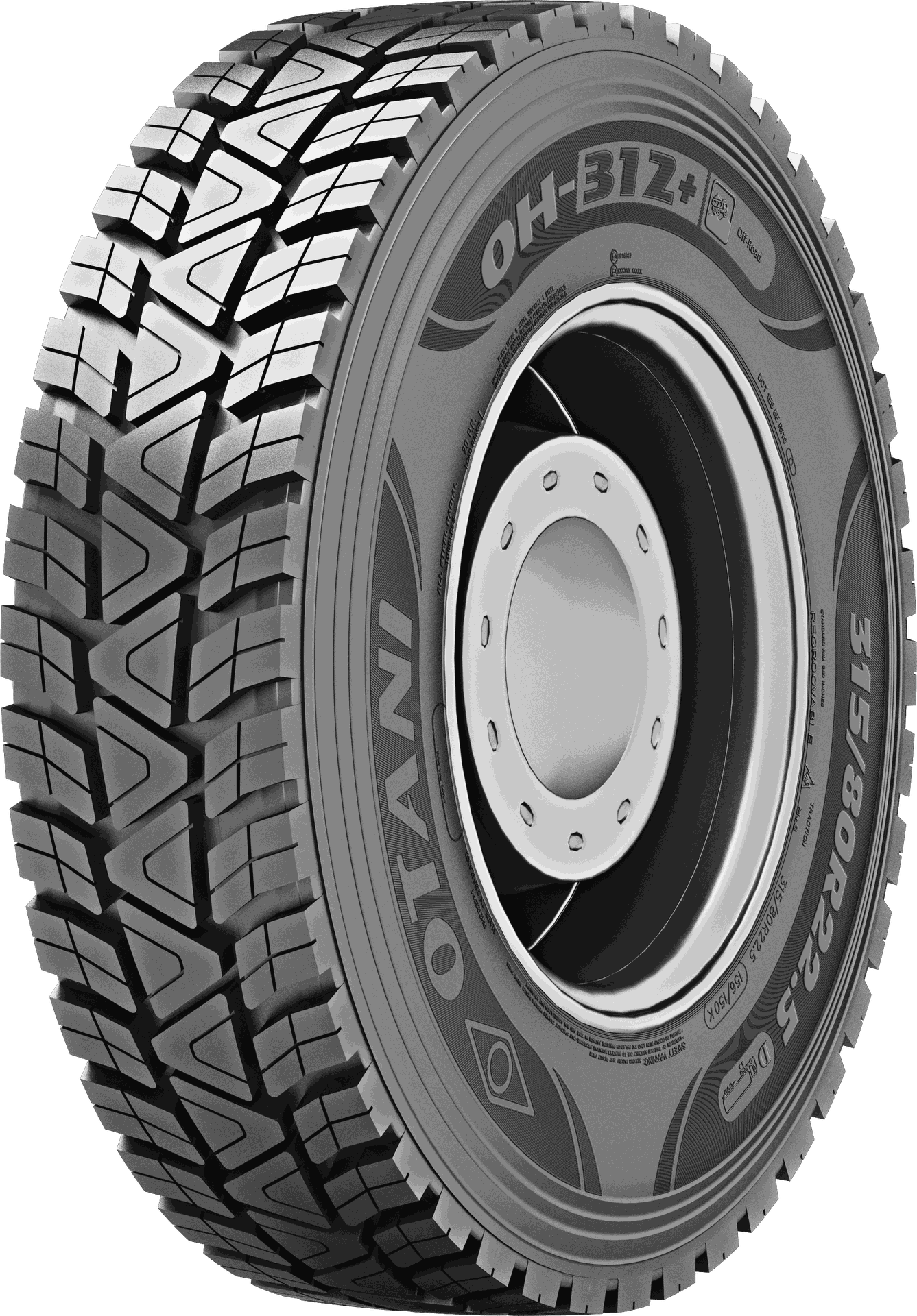 Otani 315/80R22.5 OH-312+ TL 156/150 K